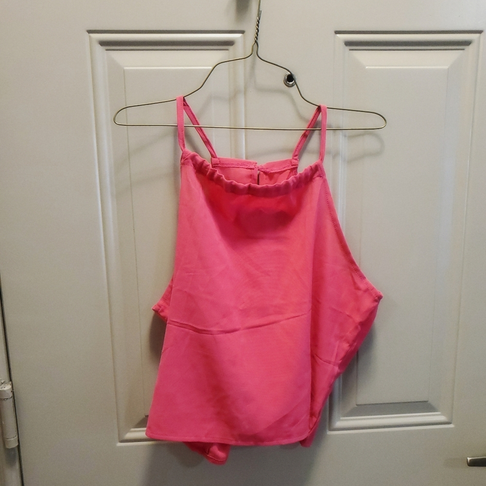 Hot Pink Strappy Tank Top